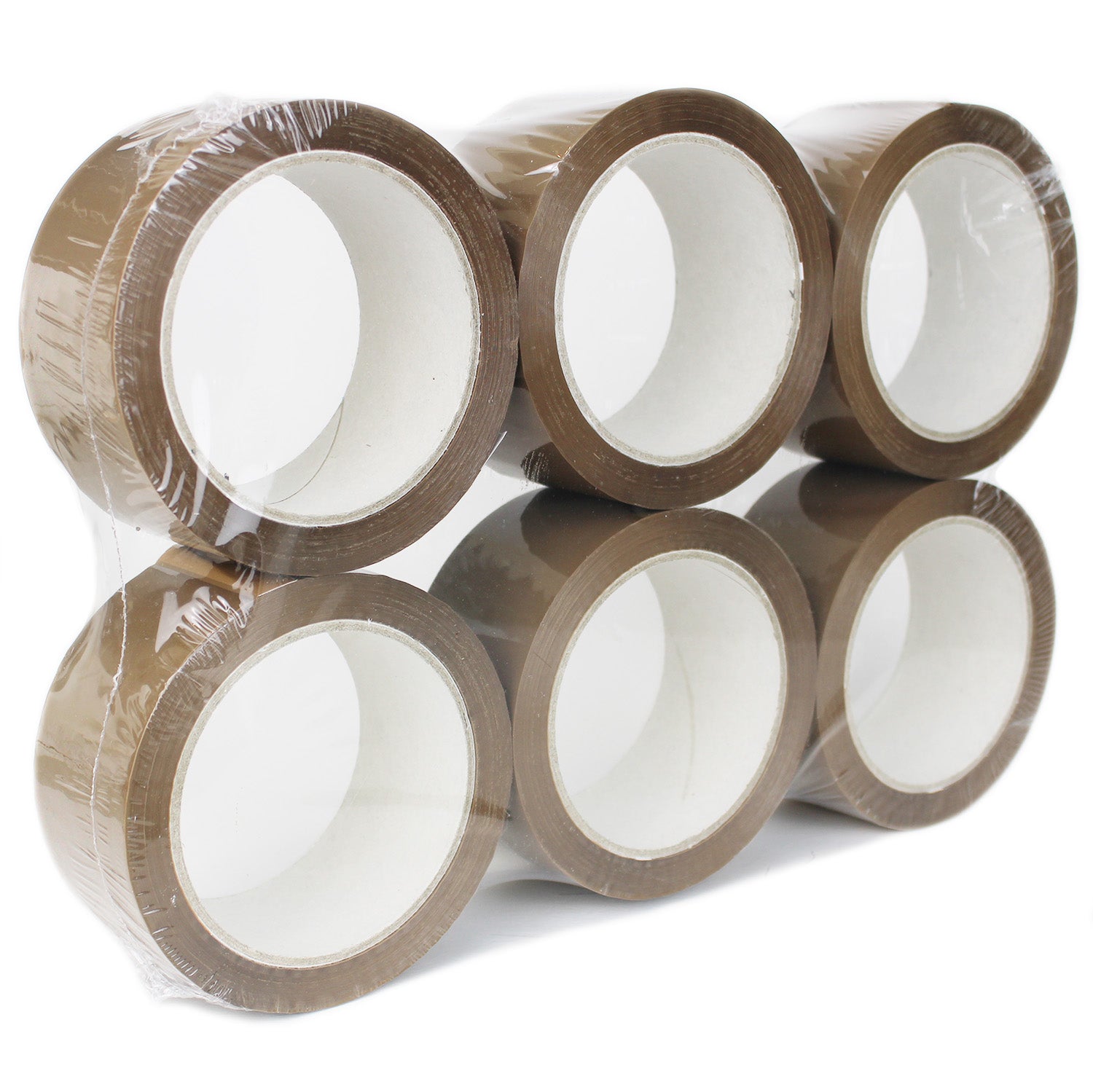 BROWN TAPE STANDARD 48mm x 66m, Pack of 6